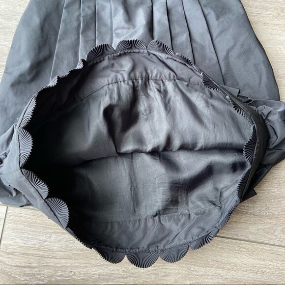 BCBGMaxAzria  TAFFETA SCALLOPED BABYDOLL MINI DRESS - Picture 12 of 16